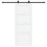 Sliding Door Manual ORKDAL White and black 83 x 211 cm 3333479