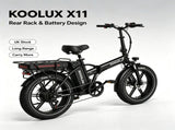 KOOLUX X11 750W Dual Battery Folding Electric Bike 20*4.0 Kenda Fat Tire Hydraulic Brake E-Bike 41736591