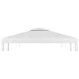 ZNTS 2-Tier Gazebo Top Cover 310 g/m² 4x3 m White 312077