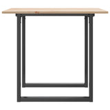 Dining Table O-Frame 90x90x75 cm Solid Wood Pine and Steel 3282674