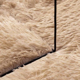 Shaggy Rug High Pile NAVARRA Beige 200x200 cm Polyester 4102877