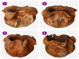 Fruit Bowl JEPARA Teak Brown 35 cm Solid Teak Wood 42010345