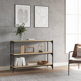 Book Cabinet Sonoma Oak 100x33x70.5 cm Engineered Wood and Steel 819353