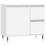 3 Piece Bathroom Furniture Set White Engineered Wood 3190213
