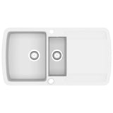 Granite Kitchen Sink Double Basins White 144855