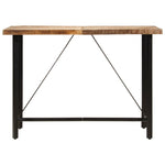 ZNTS Bar Table 150x70x107 cm Solid Wood Mango and Iron 356382