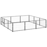 Dog Kennel Black 9 m Steel 3082127