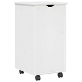 Desk Cabinet Set 2 pcs White Solid Pine Wood 3438781