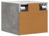 Wall-Mounted Bedside Cabinet Concrete Grey 33 x 34.5 x 40 cm 898131