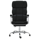 Reclining Office Chair Black Faux Leather 349799