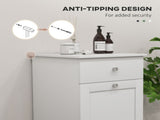 Single Hamper Laundry Storage Cabinet - White T3398P344538