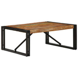 ZNTS Coffee Table Multicolour 80x80x35 cm Solid Wood Reclaimed 4016671