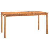 Garden Dining Set Natural Wood Solid Teak Wood Standard Durable 3157187