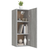 Wall Cabinet Grey Sonoma 34.5x34x90 cm Engineered Wood 817439