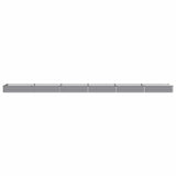 Raised Garden Bed Grey 600 x 80 x 24 cm cold-rolled steel 8006530