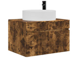 Wall-mounted Bathroom Cabinet Smoked Oak 59 x 44.5 x 50 cm 890637