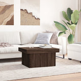 Coffee Table Brown Oak 80x55x40 cm Engineered Wood 840869