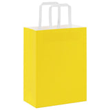 ZNTS Paper Bags 250 pcs with Handles Yellow 21x11x28 cm 4102007