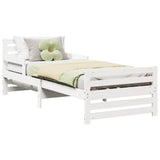 Bed Frame with Headboard White 80 x 200 cm Engineered Wood 877207