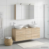 Bathroom Furniture Set 4 pcs Sonoma Oak 3406977