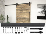 Sliding Door SKIEN Hardware Kit 200 cm Steel Black 145265