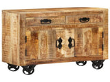 Sideboard 80x30x65 cm Solid Rough Wood Mango 351689