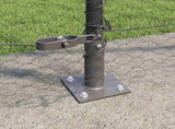 Welded Wire Fence with Concrete Base 25 x 1.5 m 3353670