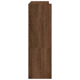 Shoe Rack Brown Oak 80x25x81 cm Engineered Wood 859911