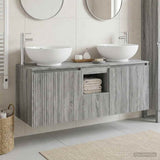 Bathroom Cabinet Set 3 pcs Grey Sonoma 49.5 x 44.5 x 65 cm 3405703