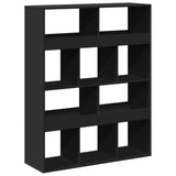 Room Divider Black 100x33x125.5 cm Engineered Wood 3309520