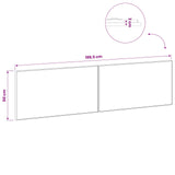 Wall-Mounted Headboard BREDA Concrete Grey Engineered Wood 897588