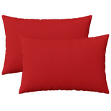 Cushion with Pillow HEERLEN 2 pcs Red Fabric 927700