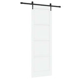 Sliding Door Manual ORKDAL White 78 x 232 cm Solid pine wood 3333783