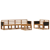 Outdoor Sofa Set 6 pcs Natural Solid Acacia Wood 3385000