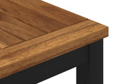Garden Bar Table Natural and Black 108.5 x 55 x 105 cm 901340