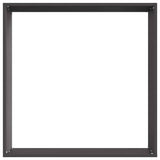 Lawn Edging 6 pcs Black 50 x 50 x 13 cm Steel 874717