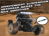 2025 NEW 112 Rock Crawler Rechargeable Off Road Truck 4WD , Metal Shell LED Headlights RC Remote 21584445