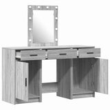 Dressing Table with Door Grey 50 x 41 x 135 cm Engineered Wood 3334259