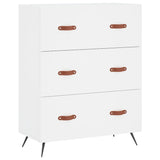 Chest of Drawers White 69.5x34x90 cm Engineered Wood 827820