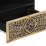 TV Cabinet 80x33x46 cm Solid Wood Mango 358229
