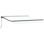 Retractable Awning Manual White 350x250 cm Fabric 3330373