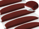 Self-adhesive Stair Mats 15 pcs Bordeaux Red 80 x 24.5 x 3.5 cm 42038649