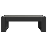 ZNTS Coffee Table with Infinity LED Black 90x53x30 cm 847638