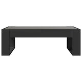 ZNTS Coffee Table with Infinity LED Black 90x53x30 cm 847638