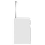 Dressing Table with Mirror White 130x50x132.5 cm 3185335