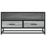 TV Cabinet Grey Sonoma 80x34.5x40 cm Engineered Wood and Metal 848812