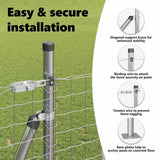 Fence Post with Concrete Base 26 pcs Silver Powder-Coated Steel 3350267