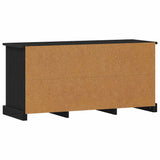 TV Cabinet Black Oak 99.5 x 35.5 x 48 cm Engineered Wood 881380