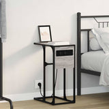 Bedside Cabinet Grey Sonoma 41.5 x 26 x 60.5 cm Engineered Wood 859603