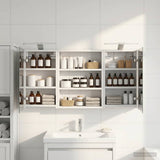 Bathroom Cabinet Set 3 pcs 100 x 10.5 x 50 cm Engineered wood 3403688
